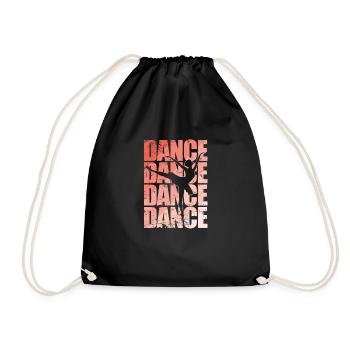 Dance mit Ballerina im Ballet - Turnbeutel - Schwarz - Vorne