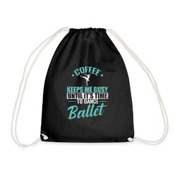 Le café m’occupe Time to Dance Ballet - Sac de sport léger - noir - Devant