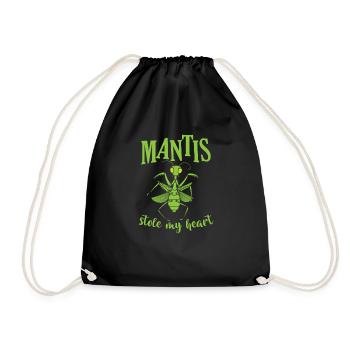 Mantis stole my Heart - Turnbeutel - Schwarz - Vorne