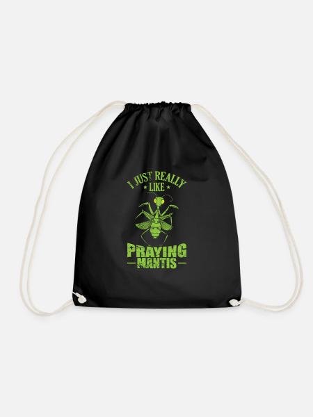 I just really like praying Mantis - Turnbeutel - Schwarz