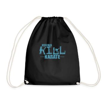 Arts martiaux de karaté difficiles à tuer - Sac de sport léger - noir - Devant
