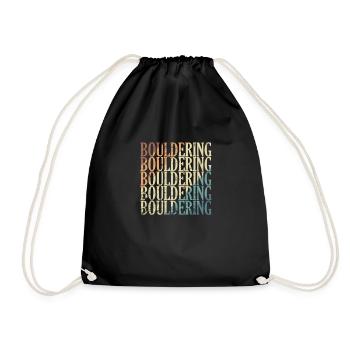 Bouldering Athletes - Drawstring Bag - black - Front