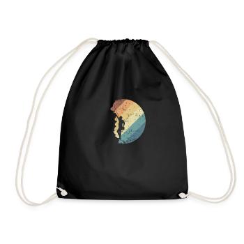 Escalade de bloc la nuit - Sac de sport léger - noir - Devant