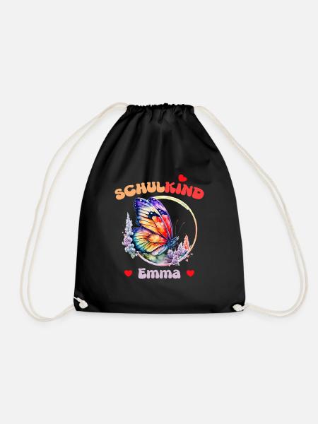 Schoolchild Emma - Drawstring Bag - black