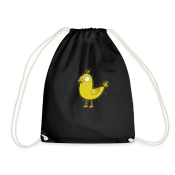 Canary Pet - Drawstring Bag - black - Front