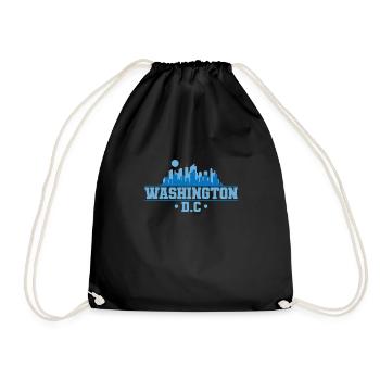 Washington D.C. Columbia City in the USA - Drawstring Bag - black - Front