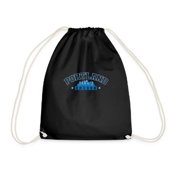 Portland, Oregon City in the USA - Drawstring Bag - black - Front
