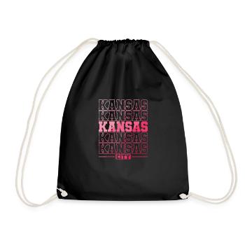 Kansas Kansas City in the USA - Drawstring Bag - black - Front