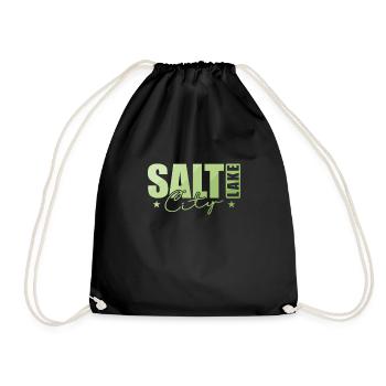 Salt Lake City Stadt im Bundesstaat Utah - Turnbeutel - Schwarz - Vorne