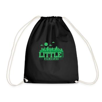 Little Rock, Arkansas, a city in the U.S. state of Arkansas - Drawstring Bag - black - Front