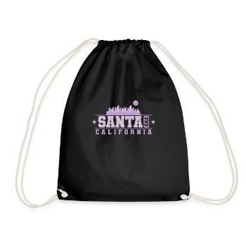 Santa Ana California Stadt in den USA - Turnbeutel - Schwarz - Vorne