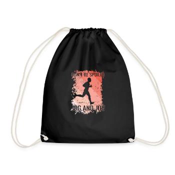 Don't be Spoiled Jogging - Drawstring Bag - black - Front