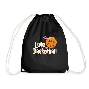 Love Basketball - Turnbeutel - Schwarz - Vorne