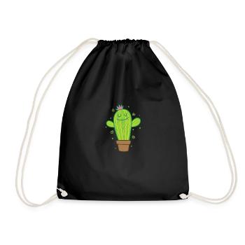 La plante de cactus se réjouit - Sac de sport léger - noir - Devant