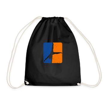 Equivier sur un bras de callisthénie - Sac de sport léger - noir - Devant