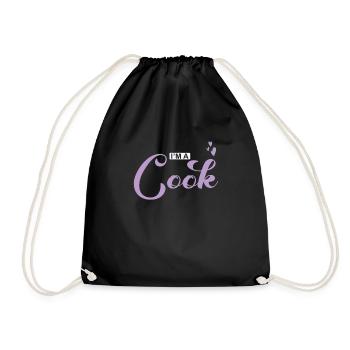 I'm a Cook Kochen Essen Küche - Turnbeutel - Schwarz - Vorne