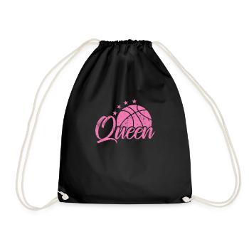Queen Basketball Frauen - Turnbeutel - Schwarz - Vorne