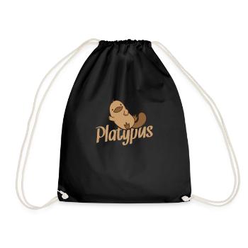Platypus platypus beckons - Drawstring Bag - black - Front