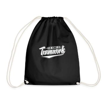 Le roi du travail d’équipe - Sac de sport léger - noir - Devant