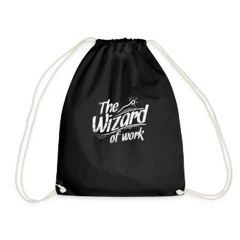 The Wizard of Work - Drawstring Bag - black - Front