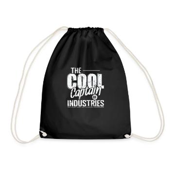 The Cool Captain of Industries - Drawstring Bag - black - Front