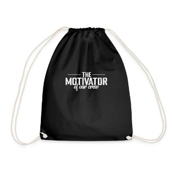 The Motivator of Our Crew - Turnbeutel - Schwarz - Vorne