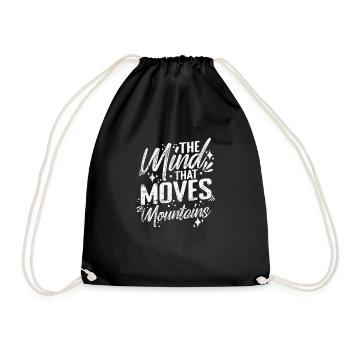 The Mind That Moves Mountains - Drawstring Bag - black - Front