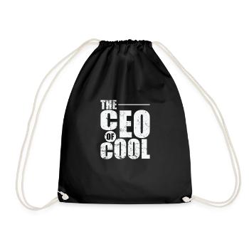 The CEO of Cool - Drawstring Bag - black - Front