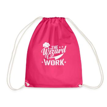 The Wizard of Work - Turnbeutel - Fuchsia - Vorne