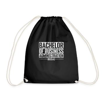 Bachelor of Business Administration Unternehmensfü - Drawstring Bag - black - Front
