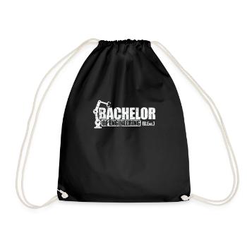 Bachelor of Engineering (B.Eng.) - Drawstring Bag - black - Front
