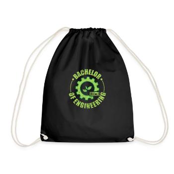 Bachelor of Engineering Ingenieurtechnik - Drawstring Bag - black - Front