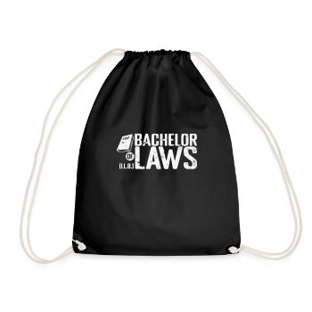 Baccalauréat en droit en études de droit - Sac de sport léger - noir - Devant
