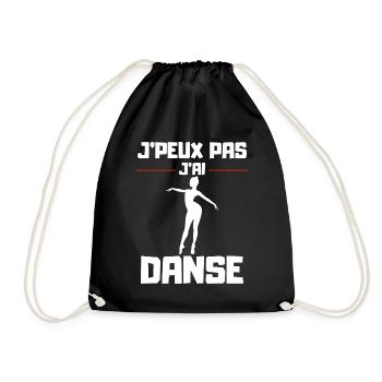 I Can't I Danced - Drawstring Bag - black - Front