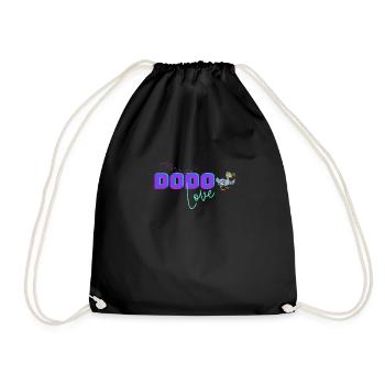 Dodo Love Bird - Drawstring Bag - black - Front
