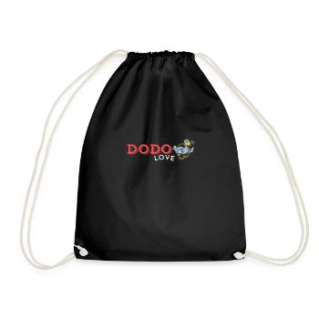 Dodo Love Animal - Drawstring Bag - black - Front