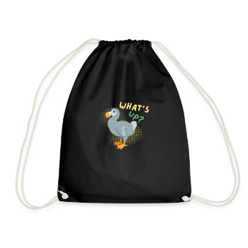 Dodo Whats's up? - Drawstring Bag - black - Front