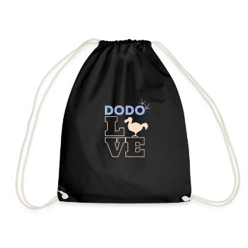 beliebter Dodo Love - Turnbeutel - Schwarz - Vorne