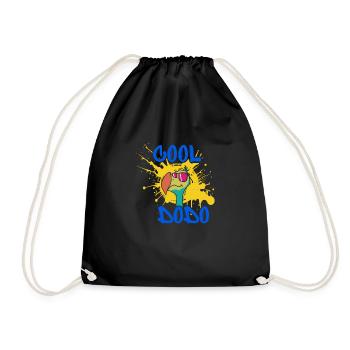 cool dodo - Drawstring Bag - black - Front