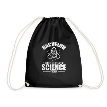 Bachelor of Environmental Science Ecology - Drawstring Bag - black - Front