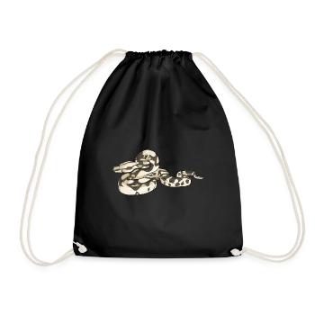 Boa Constrictor I Abgottschlange motif for snake - Drawstring Bag - black - Front
