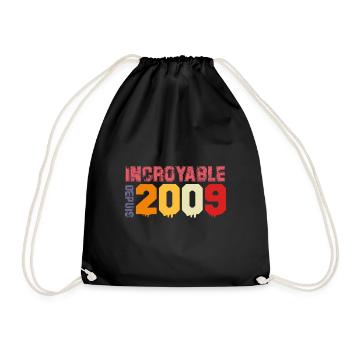 Génial depuis 2009 - Sac de sport léger - noir - Devant