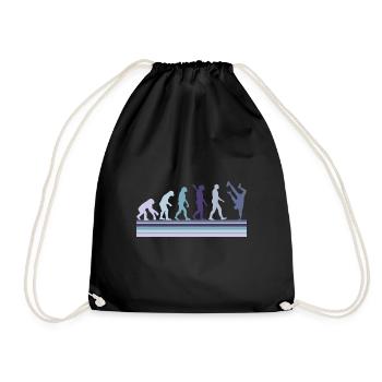 Evolution of Breakdancing B-Boy Dance Breakdance - Drawstring Bag - black - Front