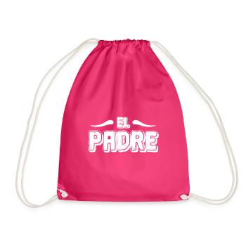 Homme El Padre Fête des pères Papa Dad Mon père - Sac de sport léger - fuchsia - Devant