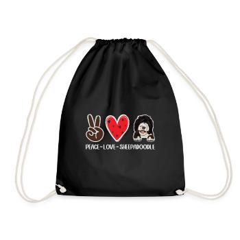 Sheepadoodle Doodle Dog - Sac de sport léger - noir - Devant