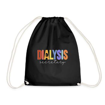 Dialysis Secretary Dialysis Specialist - Drawstring Bag - black - Front