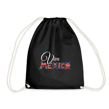 Viva Mexico - Cinco de Mayo - Fiesta Party - Turnbeutel - Schwarz - Vorne