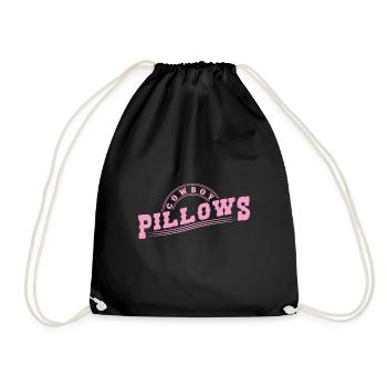 Cowboy Pillows Southern Girl Texas Lady Funny - Drawstring Bag - black - Front