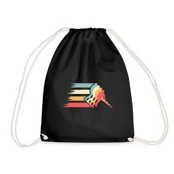 Année hockeyeuse professionnel Gif - Sac de sport léger - noir - Devant