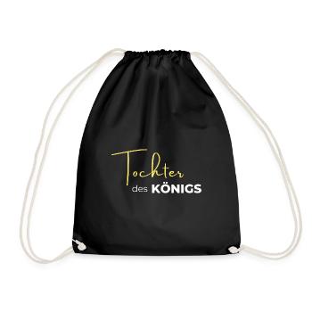 Tochter des Königs - Turnbeutel - Schwarz - Vorne
